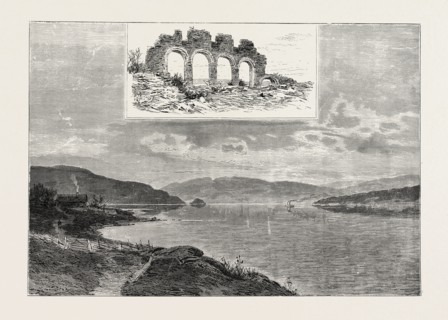 LAKE MJÃñSEN AND THE RUINS OF HAMAR CATHEDRAL. Hamar Cathedral (Hamar domkirke) is the seat of the