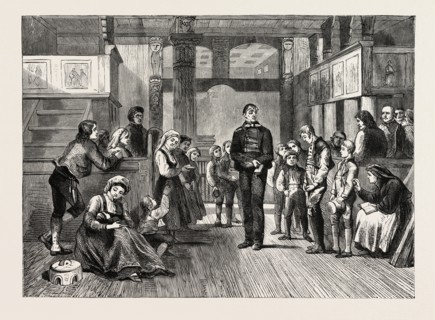 THE SCHOOLMASTER CATECHISING IN HITTERDAL CHURCH