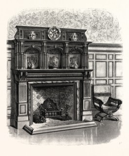Chimney piece,by Messrs. Collinson and Lock. UK, britain, british, europe, united kingdom, great