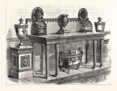 Sideboard designed by Robert Adam, 1770, UK, britain, british, europe, united kingdom, great