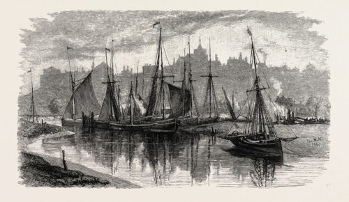 Trawlers near the Ferry, UK, britain, british, europe, united kingdom, great britain, european