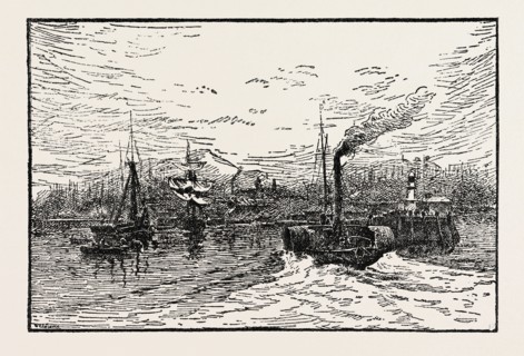 Port of Leith, by W.F. Vallance, R.S.A., UK, britain, british, europe, united kingdom, great