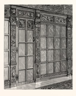 Wainscoting from an Old House at Exeter, South Kensington Museum, UK, britain, british, europe,