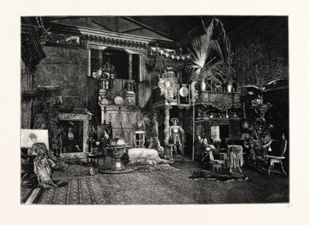 HANS MAKART'S STUDIO. Hans Makart (May 28, 1840 October 3, 1884) was a 19th century Austrian