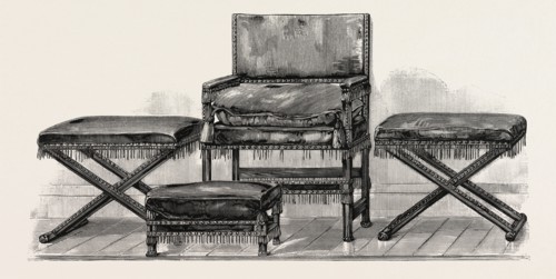 Seats at Knole, 1580-1600, UK, britain, british, europe, united kingdom, great britain, european