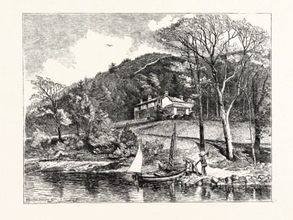 MR. RUSKIN'S HOUSE, BRANTWOOD. AFTER A DRAWING BY L.J. HILLIARD. John Ruskin (8 February 1819 20