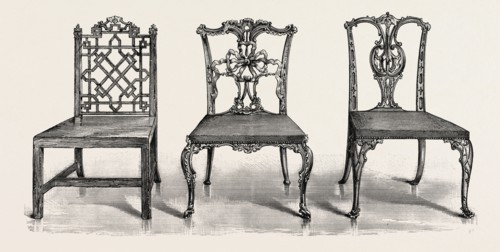 Chairs by Chippendale. 1754. UK, britain, british, europe, united kingdom, great britain, european