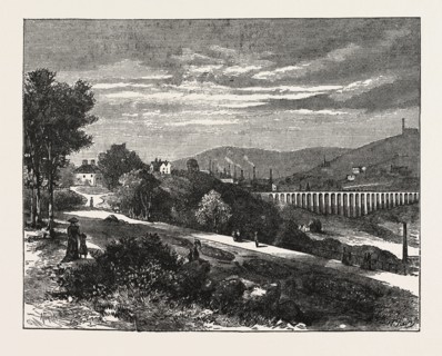 ENTRANCE TO BEAUMONT PARK FROM THE TOWN, HUDDERSFIELD, UK, 1883