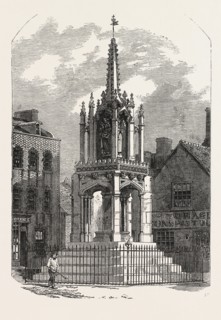 LEIGHTON BUZZARD CROSS, RESTORED, UK, 1853
