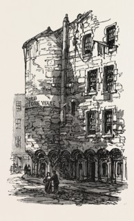 THE BRITISH ASSOCIATION AT DUNDEE: OLD HOUSES, FISH STREET, UK, 1867