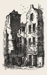 THE BRITISH ASSOCIATION AT DUNDEE: OLD HOUSES, FISH STREET, UK, 1867