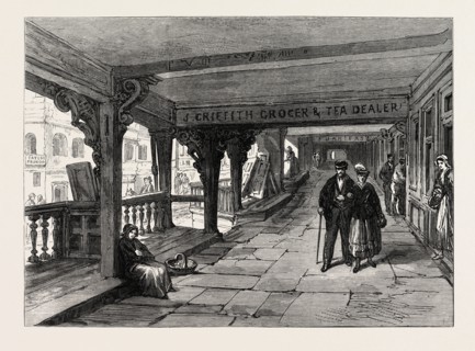 CHESTER: WATERGATE ROW, UK, 1869