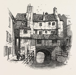LINCOLN: OLD HOUSES, UK, 1869