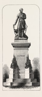 STATUE OF GENERAL SIR JAMES OUTRAM ON THE THAMES EMBANKMENT, UK, 1871