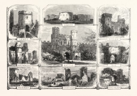 PLACES NEAR HASTINGS VISITED BY THE BRITISH ARCHEOLOGICAL ASSOCIATION: LEWES, HURSTMONCEAUX,