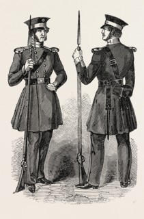 CHELSEA OUT-PENSIONERS IN THEIR NEW UNIFORM, 1846
