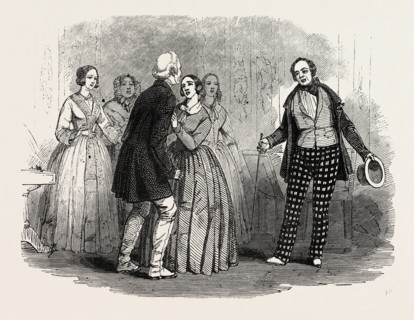 SCENE FROM THE NEW COMEDY OF "LOOK BEFORE YOU LEAP; OR, WOOINGS AND WEDDINGS," AT THE HAYMARKET
