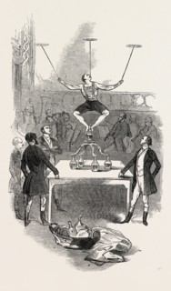 THE GREAT DUTCH EQUILIBRIST'S BOTTLE FEAT, AT ASTLEY'S, 1846