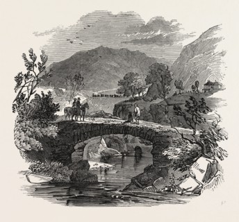 OPENING OF THE LANCASTER AND CARLISLE RAILWAY: PACKHORSE BRIDGE OVER THE LUNE. BORROW BRIDGE, THE