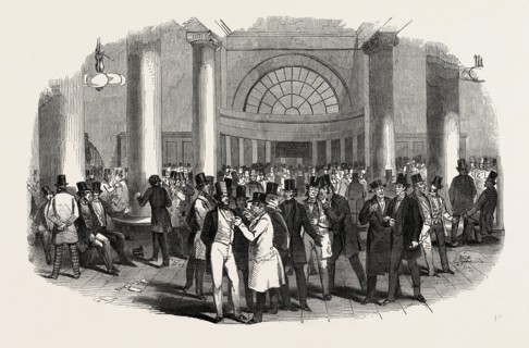 STOCK EXCHANGE, THE INTERIOR, UK, 1847