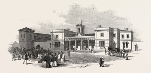 THE EAST ANGLIAN RAILWAY: THE STATION AT ELY, UK, 1847