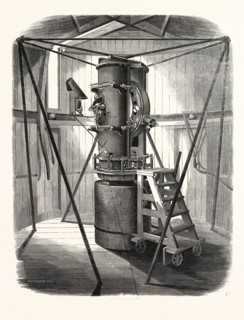 PERSPECTIVE VIEW OF THE ALTITUDE AND AZIMUTH INSTRUMENT AT THE ROYAL OBSERVATORY, GREENWICH,