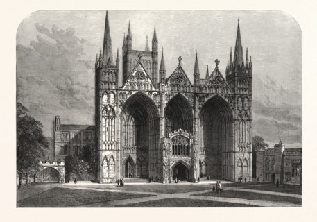 THE ARCHEOLOGICAL INSTITUTE OF GREAT BRITAIN AND IRELAND AT PETERBOROUGH: WEST FRONT OF