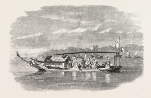 SKETCHES FROM JAPAN: GOVERNMENT BOAT, 1861