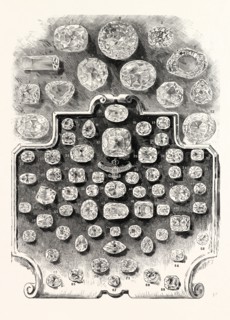 THE LARGEST DIAMONDS IN THE WORLD: 1. The English Lottery Diamond. 2. The Great Mogul. 3. The Blue