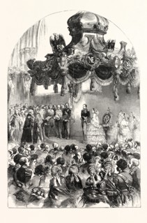 THE GRAND RECEPTION OF THE EMPEROR AND EMPRESS OF THE FRENCH, BY THE LORD MAYOR AND CORPORATION, IN