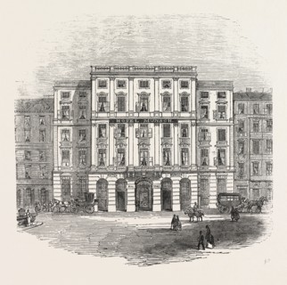 THE HOTEL MUNSCH, AT VIENNA, AUSTRIA, 1855. THE RESIDENCE OF LORD JOHN RUSSELL, DURING THE