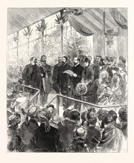 OPENING OF THE INTERNATIONAL INVENTIONS EXHIBITION AT SOUTH KENSINGTON BY THE PRINCE OF WALES,