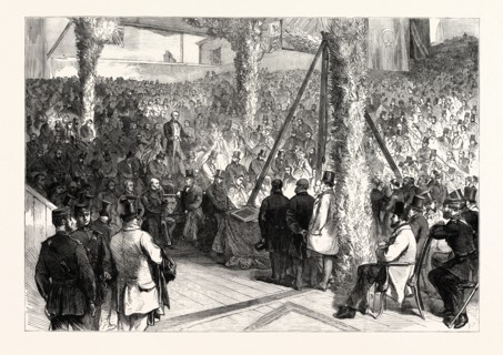 LAYING THE FOUNDATION STONE OF THE WEDGWOOD MEMORIAL INSTITUTE AT BURSLEM: THE RIGHT HON. W.E.