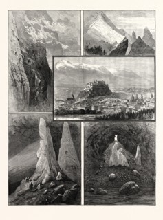 SALZBURG AND ITS MOUNTAIN SCENERY: 1. Path on the Geiereck. 2. Mountain Precipices, near Salzburg.