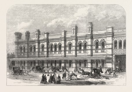 THE LUDGATE-HILL STATION OF THE LONDON, CHATHAM, AND DOVER RAILWAY, UK