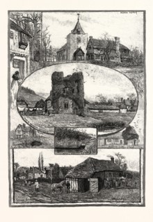 RAMBLING SKETCHES: A KENTISH VILLAGE: OTFORD, 1885