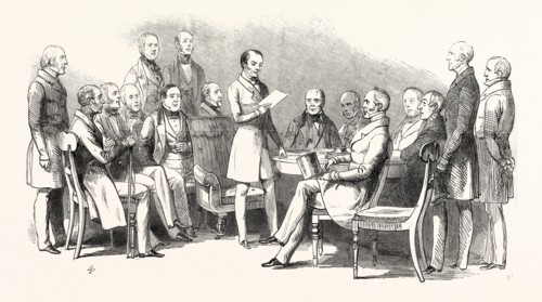 HER MAJESTY'S CABINET MINISTERS: MR. MACAULEY, EARL GREY, SIR GEORGE GREY, MR. CHARLES WOOD, LORD