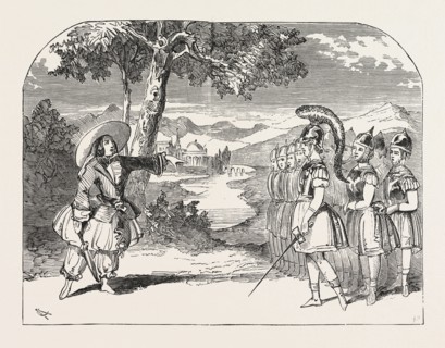 CHRISTMAS PANTOMIMES: HAYMARKET. SCENE FROM THE FAIRY BURLESQUE OF THE "PRINCESS RADIANT; OR, THE