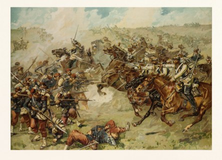 CUIRASSIER ATTACK (BREDOW'SCHE CAVALRY BRIGADE) NEAR VIONVILLE-MARS-LA-TOUR, ON THE 6TH OF AUGUST