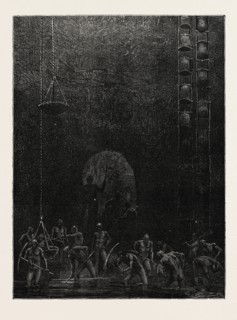 SCENE IN THE DIAMOND MINES OF POONAH.