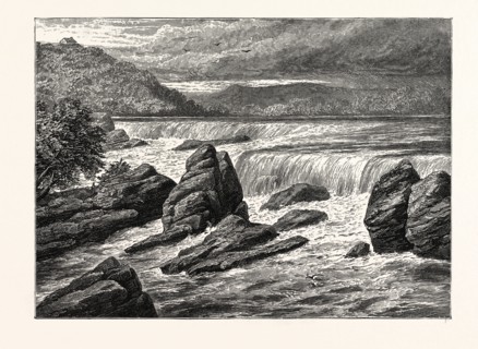 VIEW OF THE FALLS OF ST. ANTHONY, MINNESOTA, UNITED STATES OF AMERICA