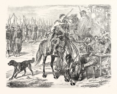Franco-Prussian War: African troops in the camp of Chalons, France