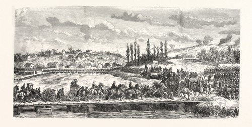 Franco-Prussian War: French troops under General Ducrot cross the Marne on 30 November 1870, France