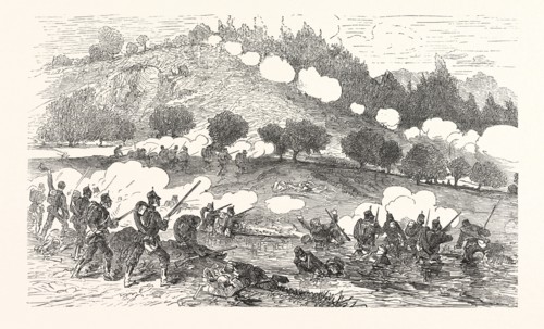 Franco-Prussian War: The 11th Prussian Infantry Battalion at Worth, the Sauerbach, Germany