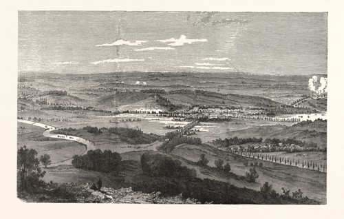 Franco-Prussian War: The battlefield of Sedan, France