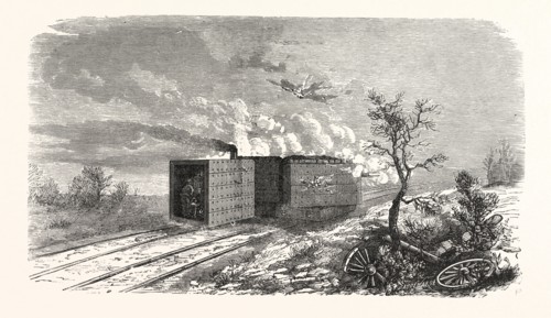 Franco-Prussian War: The latest war machine. Armored batteries, applied before Paris, France