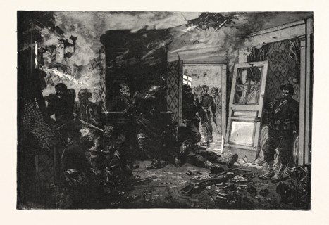 Franco-Prussian War: Fight in Bazeilles. The last cartridge. Of de Neuville, France
