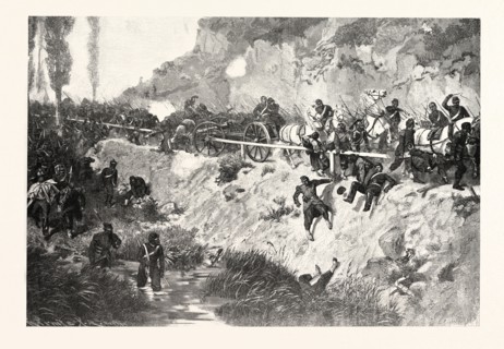 Franco-Prussian War: escape to Metz of the French on the evening of the battle of Gravelotte, the