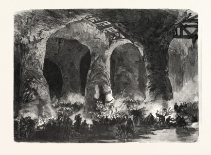 Franco-Prussian War: Camp of the 6th 7th and 8 Mobile Guard Battalion in the quarries of Mont