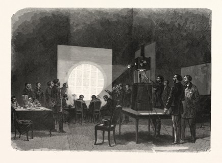 Franco-Prussian War: A despatch brought by a carrier pigeon from the province is deciphered at the